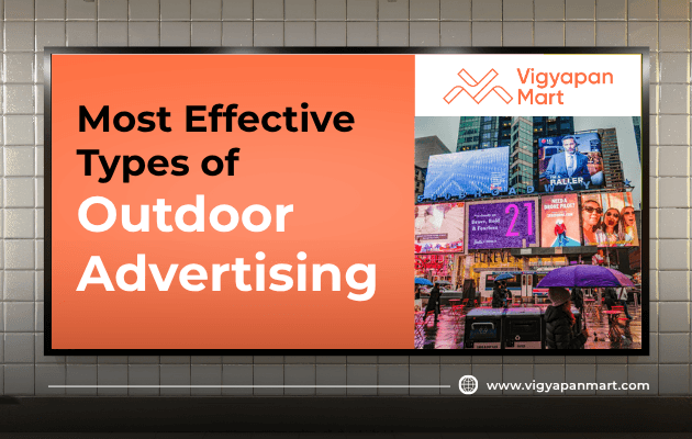 Image of a billboard highlighting outdoor advertising types: billboards, transit ads, and experiential campaigns for brand impact.