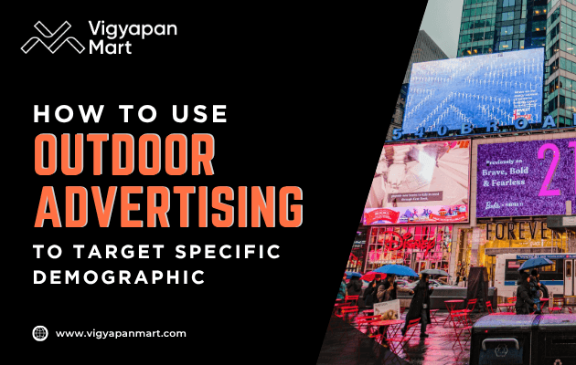 A vibrant cityscape featuring digital billboards, emphasizing outdoor advertising strategies to reach distinct demographics.