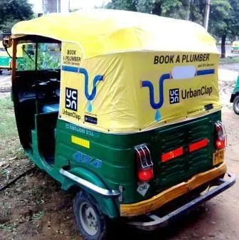 Auto Rickshaw Hood Advertising Services in Gurgaon