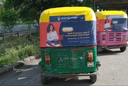 Auto Rickshaw Hood Advertising Services in Noida