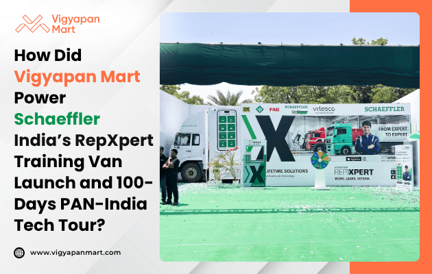 How did Vigyapan Mart power Schaeffler India's RepXpert Training Van Launch and 100 Days Pan India Tech Tour?
Vigyapan Mart Pvt. Ltd. event and exhibition service agency partnered with Schaeffler India to bring this vision to life by conceptualizing, managing, and executing both the grand launch event and the operational foundation of the 100-day PAN India Tech Tour.