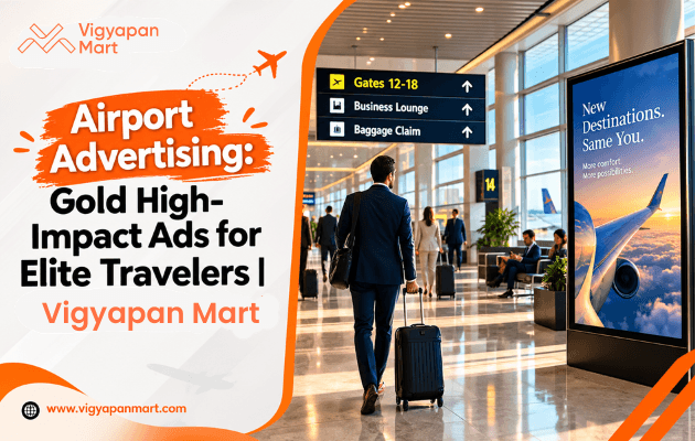 Indian airport terminal used for premium OOH advertising campaigns