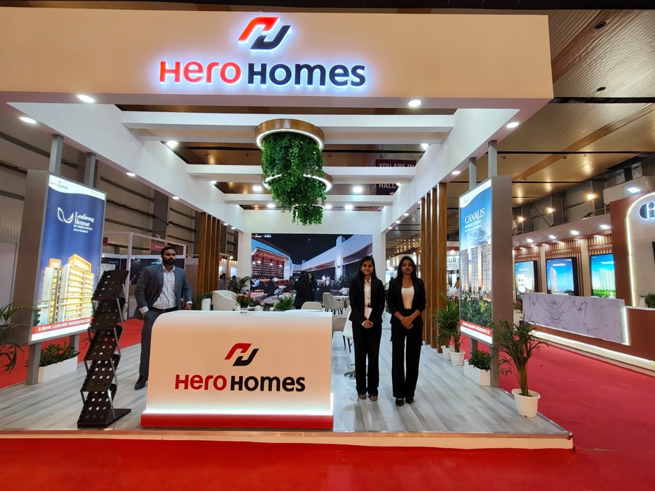 Hero Homes stall at UPITS 2026 in Greater Noida where visitors explored real estate projects | Vigyapan Mart