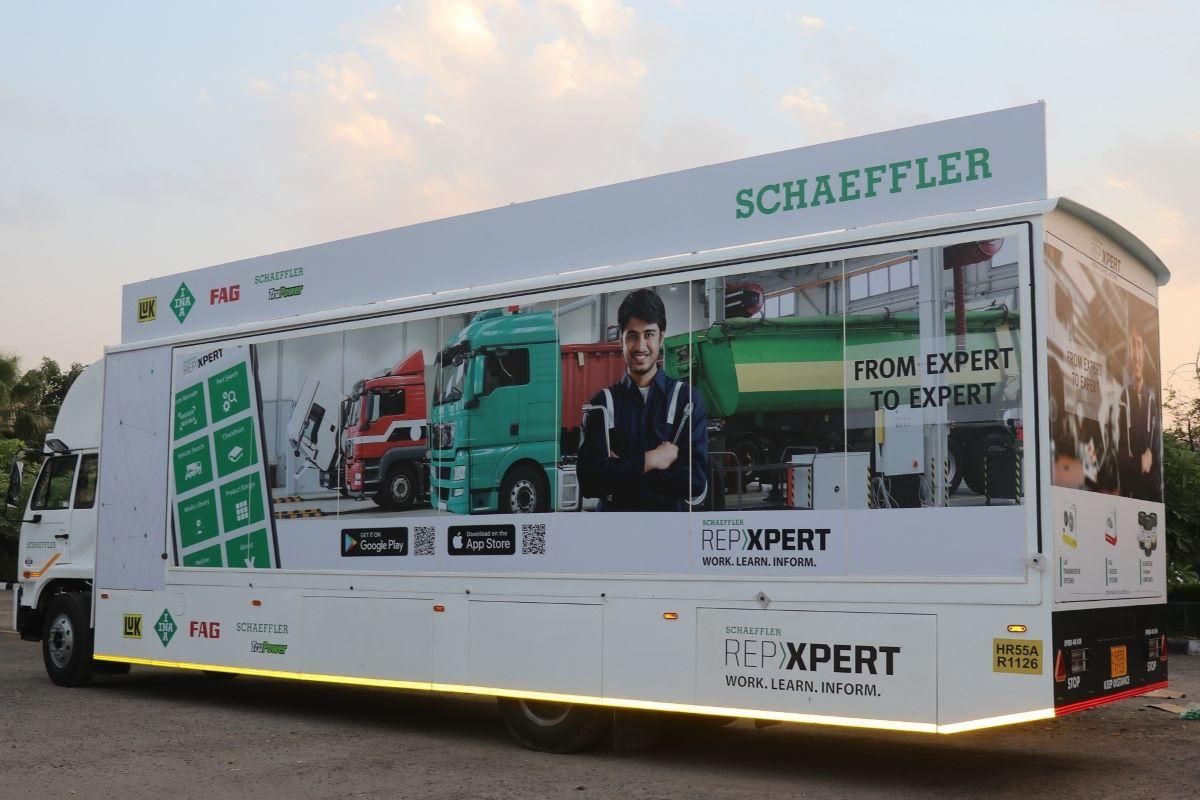 Experiential marketing campaign — RepXpert training van for Schaeffler