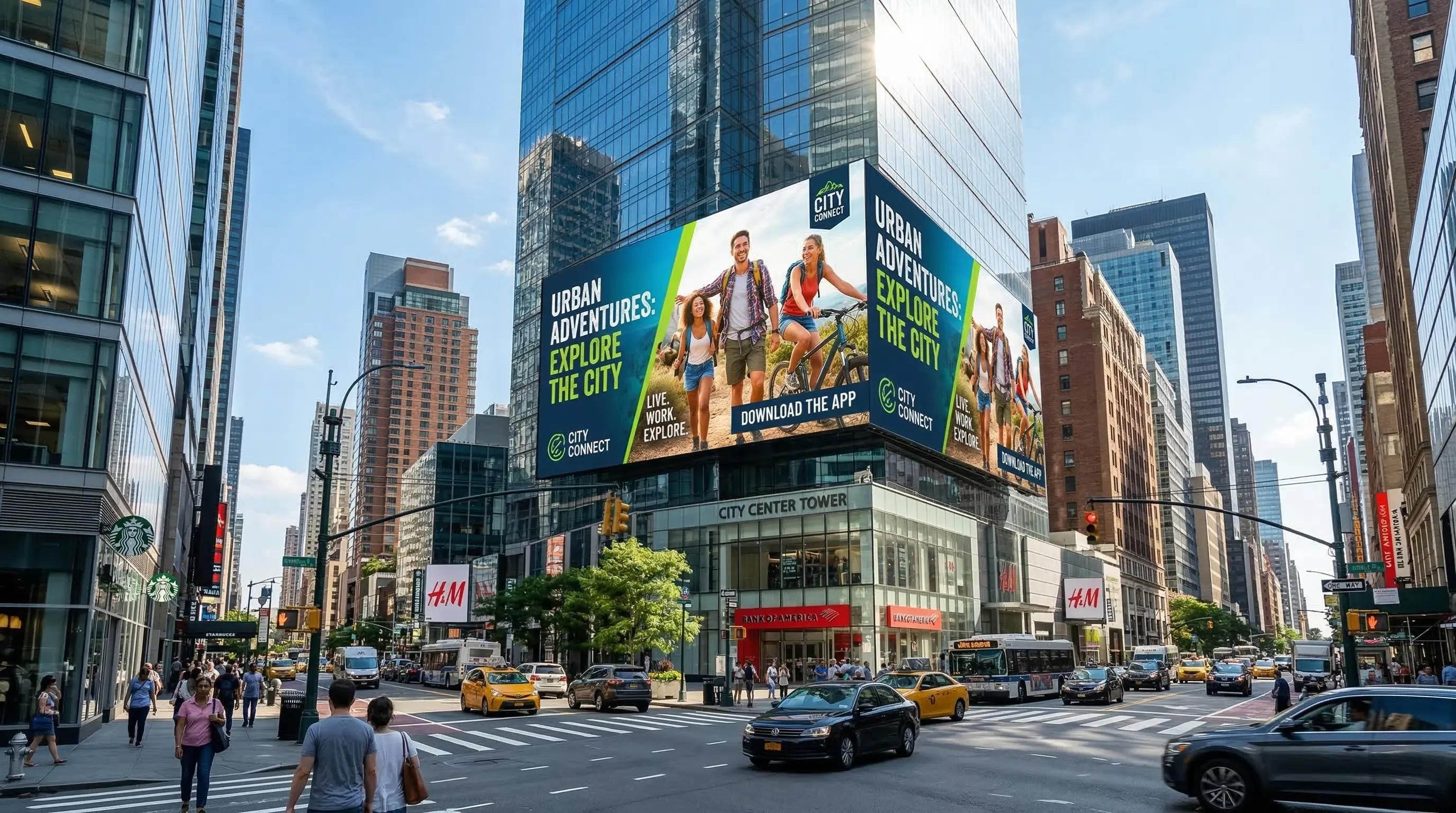 AI-powered digital metro advertising in India showing DOOH screens, commuter data tracking, and outdoor advertising campaigns across Delhi metro stations